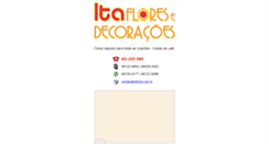 Desktop Screenshot of itaflores.com.br